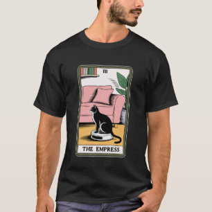 女帝 ロボット掃除機 ねこ 面白い タロット C Tシャツ