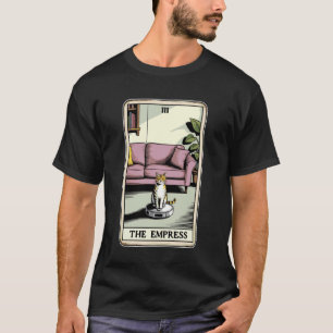 女帝 ロボット掃除機 ねこ 面白い タロット C Tシャツ