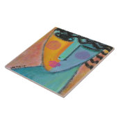 女得性の秘密抽象芸術ポートレート タイル (側面)