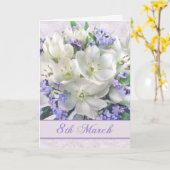 女忘れ子国際的の日 カード (黄色い花)