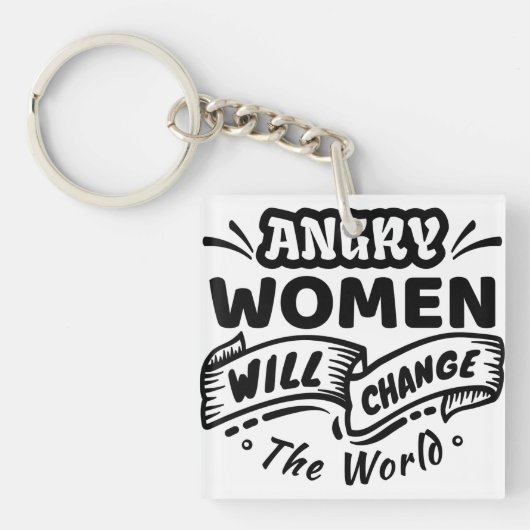 女怒が世を変える キーホルダー (正面)