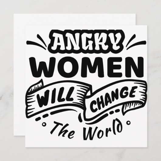 女怒が世を変える 招待状 (正面/裏面)