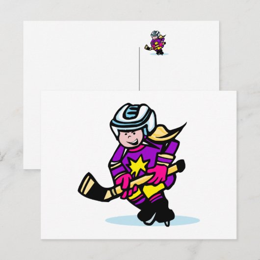 女怒児選手 ポストカード (正面/裏面)