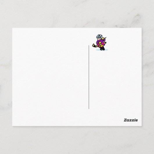 女怒児選手 ポストカード (裏面)