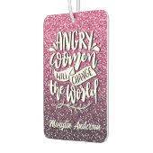 女怒性が世界グリッタータイポグラフィを変える カーエアーフレッシュナー (左)