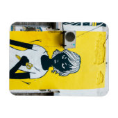 女怒絵画の通り壁画 マグネット (横)