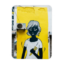 女怒絵画の通り壁画