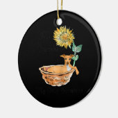 女性あなたは私のサンシャイングレイハウンドイタリアンング セラミックオーナメント (左)