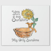 女性あなたは私のサンシャイングレイハウンドイタリアンング ラッピングペーパー (フラット)