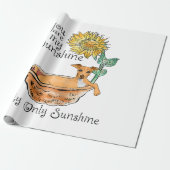 女性あなたは私のサンシャイングレイハウンドイタリアンング ラッピングペーパー (アンロールド)