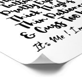 女性いくつかの犬のママは太い太い太い太い太いthiタトゥーを持っている ポスター (角)