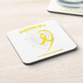 女性おばあちゃん孫おばあちゃん子供時代のギフト コースター (左側)