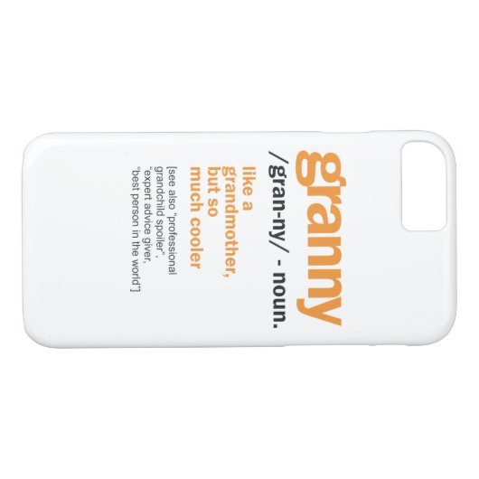 女性おばあちゃん定義おばあちゃんギフト Case-Mate iPhoneケース (裏面(横))