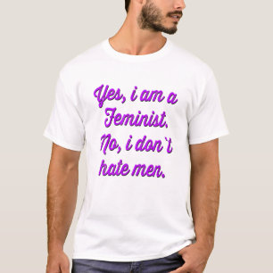 女性おもしろいとママのためのフェミニズム引用文ホワイトフェミン Tシャツ
