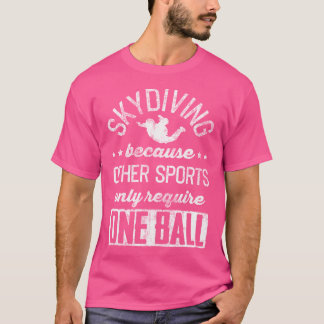 女性おもしろいと男性のためのパラシュート恋人グラフィック Tシャツ