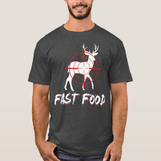女性おもしろいと男性の鹿またはエルクハンテのための狩り Tシャツ