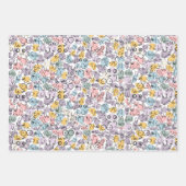 女性おもしろいギフト包装紙シート ラッピングペーパーシート (正面2)