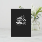 女性おもしろいママ妻誕生日クリスマスマザーペアレント 招待状 (スタンド正面)