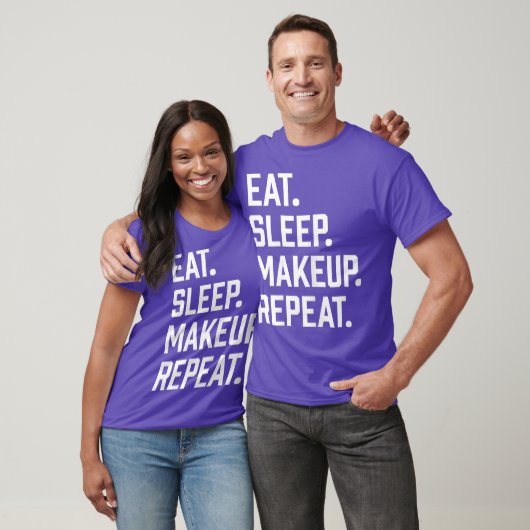 女性おもしろいメイクアップ恋人アーティストギフト Tシャツ (ユニセックス)