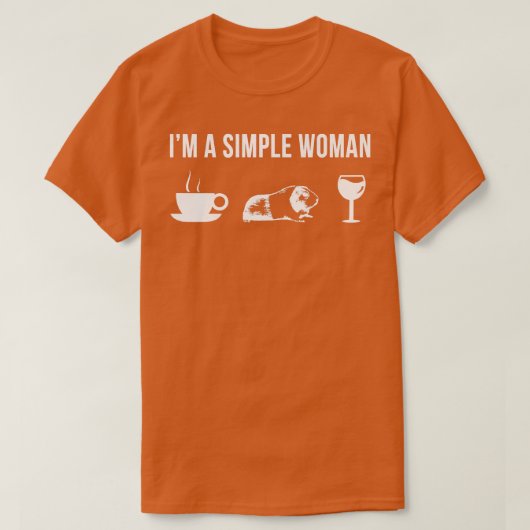 女性おもしろいモルモット動物飼育者野生動物 Tシャツ (デザイン正面)