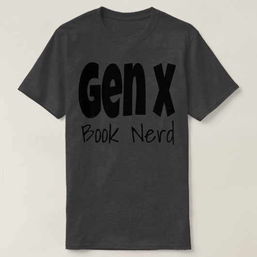 女性おもしろい世代X本おたく世代X読世代 Tシャツ (デザイン正面)