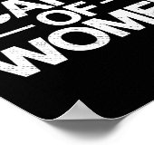 女性おもしろい嫌いユーモアの体操の仕事が怖い ポスター (角)