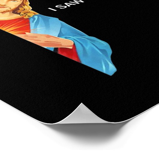 女性おもしろい引用文イエスミーム私はそのクリスチャンを見た ポスター (角)