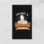 女性おもしろい愛好家のための婦人科医のユーモア 名刺 (正面)