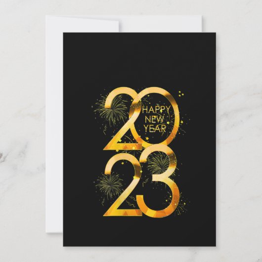 女性おもしろい新年イブパーティー供給2023 Hap 招待状 (正面)