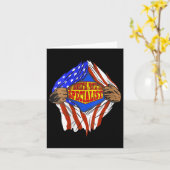 女性おもしろい環すごい境保護 カード (黄色い花)