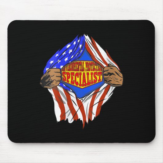 女性おもしろい環すごい境保護 マウスパッド (正面)