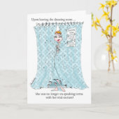 女性おもしろい用中型誕生日カード カード (黄色い花)