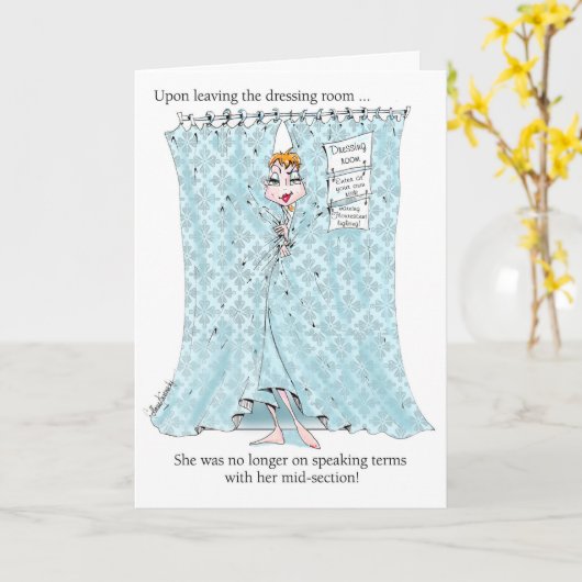 女性おもしろい用中型誕生日カード カード (黄色い花)