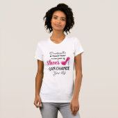 女性おもしろい用Tシャツ|シンデレラ·シューズ Tシャツ (正面フル)