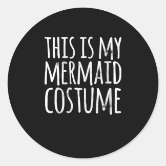 女性おもしろい簡単レイジーハロウィーンこの人魚 ラウンドシール