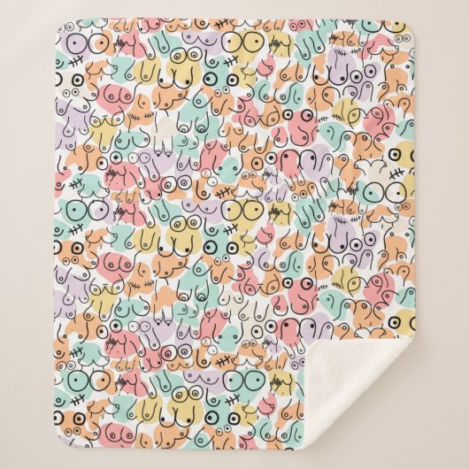 女性おもしろい贈り物 シェルパブランケット (正面)