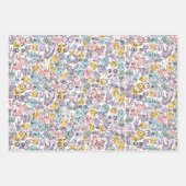 女性おもしろい贈り物 ラッピングペーパーシート (正面3)