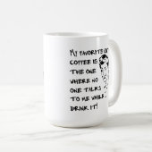 女性おもしろマグカップお気に入りのなコーヒー コーヒーマグカップ (正面右)