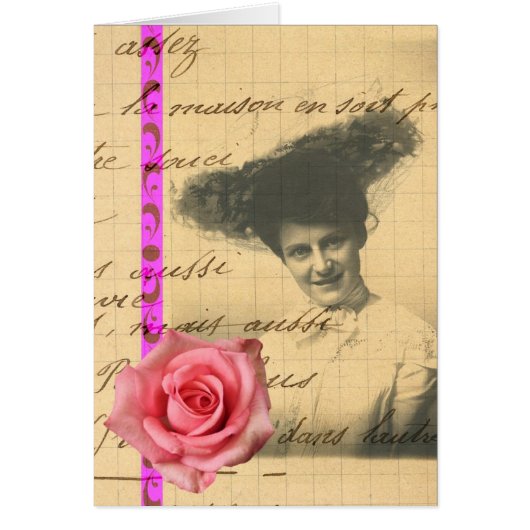 女性およびバラのデジタルピンクの芸術 (正面)