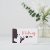 女性およびマスカラのメーキャップアーティストの名刺 名刺 (スタンド正面)