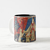 女性およびユニコーン: 「私のdesireだけに ツートーンマグカップ (正面左)