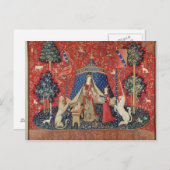 女性およびユニコーン: 「私のdesireだけに ポストカード (正面/裏面)