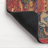 女性およびユニコーン: 視力 マウスパッド (コーナー)