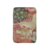 女性およびユニコーン: 「視力」2 バスマット (正面縦)