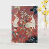 女性およびユニコーン: 「Taste カード (黄色い花)