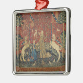 女性およびユニコーン: 「Taste メタルオーナメント (左)