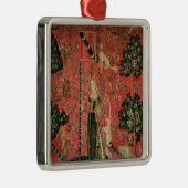 女性およびユニコーン: 「Touch メタルオーナメント (右)