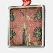 女性およびユニコーン: 「Touch メタルオーナメント (左)