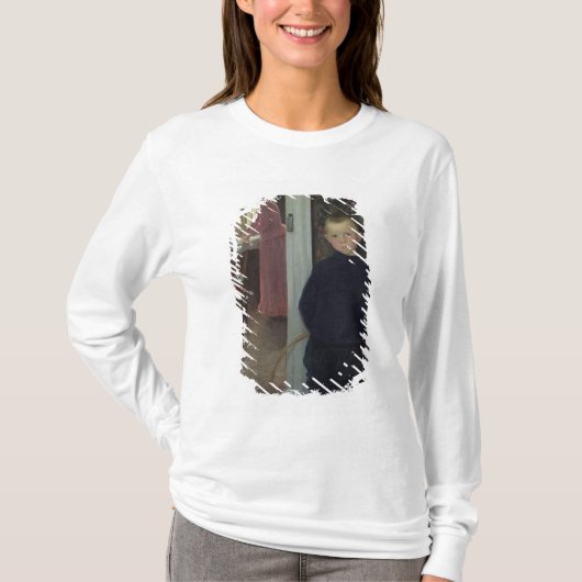 女性および子供を持つインテリア Tシャツ (正面)