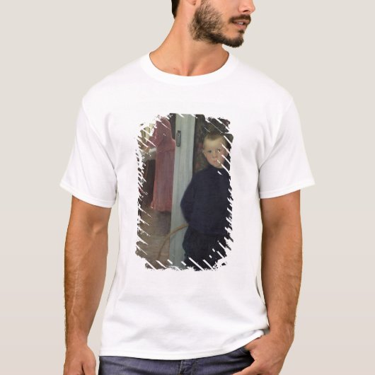 女性および子供を持つインテリア Tシャツ (正面)